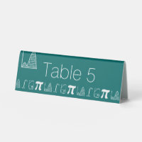 Pancarte de table tente sarcelle «Ça s'additionne»