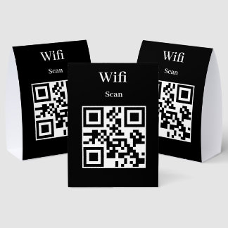 Plaque De Table Pancarte de tente de table qr code