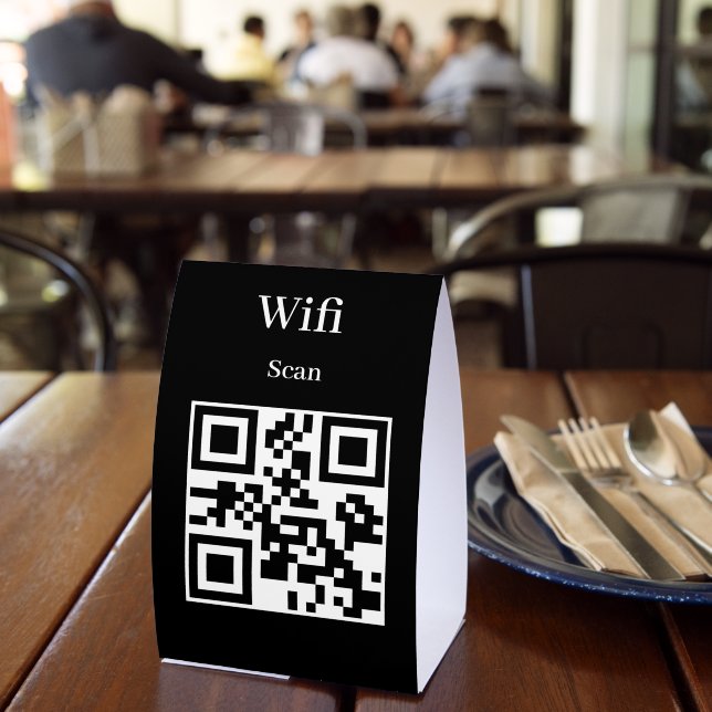 Plaque De Table Pancarte de tente de table qr code (Insitu (restaurant))