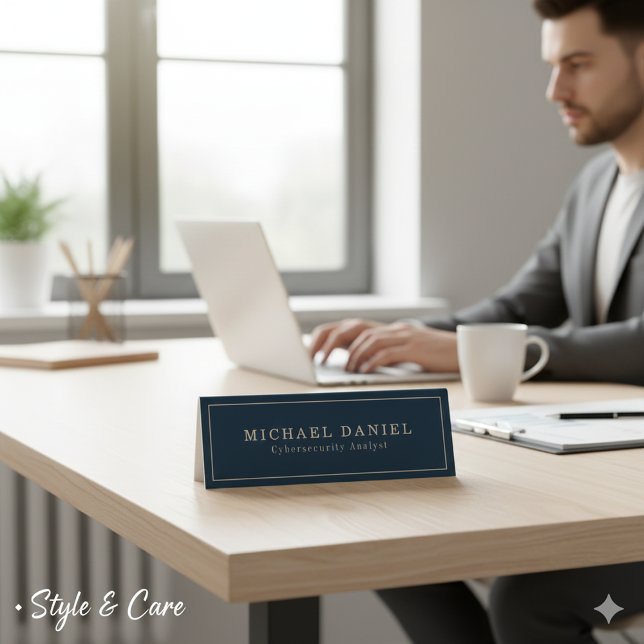 Plaque De Table Panneau de bureau personnalisé pour les réunions o (Personalized desk sign for meetings or work)
