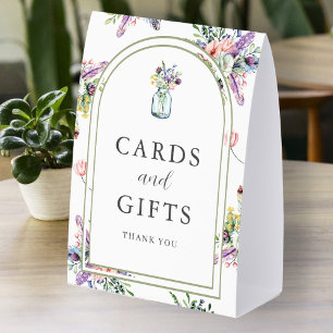 Plaque De Table Panneau de cartes de mariage et de cadeaux en pot