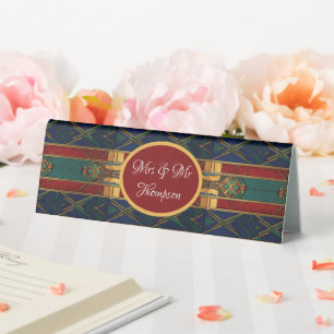 Plaque De Table Panneau de table de Mariage Motif africain personn