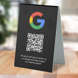 Plaque De Table Panneau de table Google Reviews   Présentoir de co
