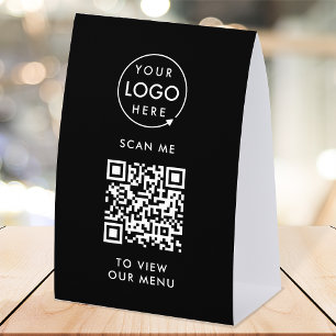 Plaque De Table Panneau de table QR Code Présentoir de menu numé