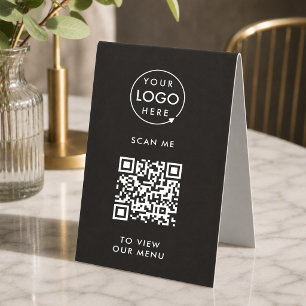 Plaque De Table Panneau de table QR Code Présentoir de menu numé