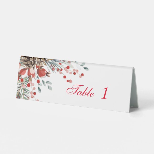 Plaque De Table Panneau de tente de Noël (Verso)