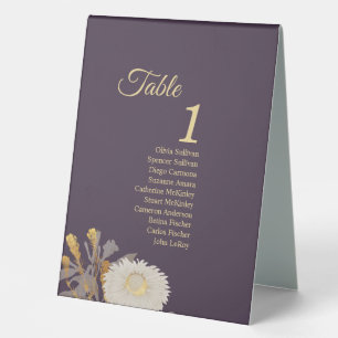 Plaque De Table Panneau de tente de table antique pourpre Daisy av