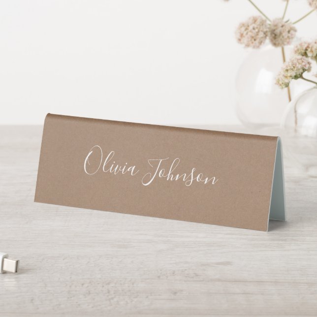 Plaque De Table Panneau de tente de table lettres Faux Kraft (En SItu (Tableau))