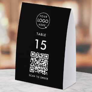 Plaque De Table Panneau de tente de table Restauration Café QR S