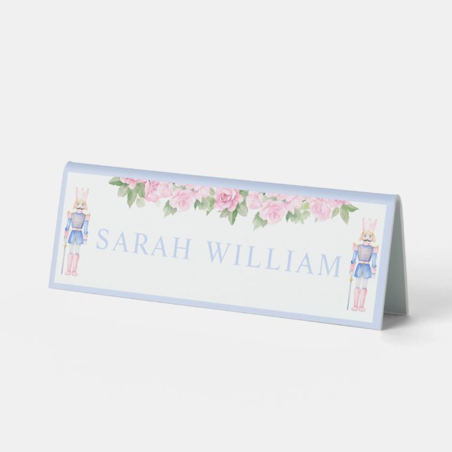 Plaque De Table Panneau de tente Pastel Nutcracker, 6" X 2" (Recto)