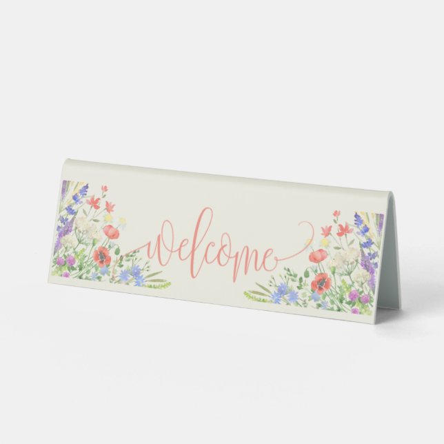 Plaque De Table Panneau Tente de table d'accueil (Recto)