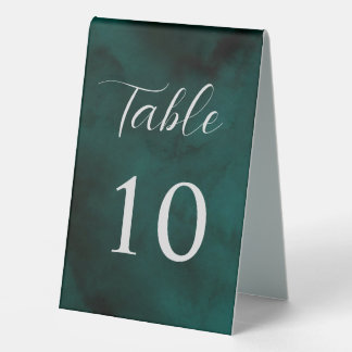 Plaque De Table Panneau Tente de table d'aquarelle verte