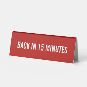 Plaque De Table Panneau Tente de table de texte et de couleur pers