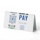 Panneau Tente de table Paye d'entreprise personnal