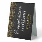 Parties scintillant Or de la fête de la retraite