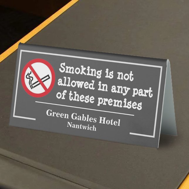 Plaque De Table Pas de tabac - Fumer n'est pas autorisé (Créateur téléchargé)