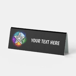 Plaque De Table pentagramme du Wiccan