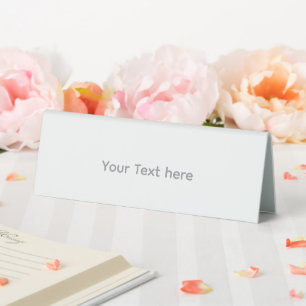 Plaque De Table Personnalisable Votre conception ou texte ici Pers