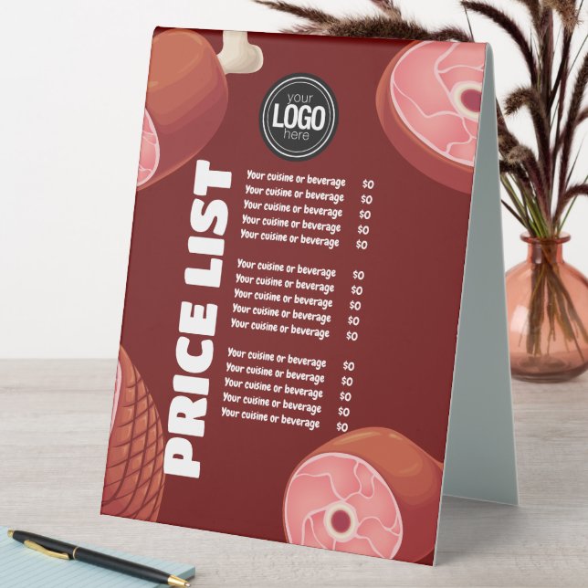 Plaque De Table Personnaliser l'entreprise | Boutique (En SItu (Tableau))