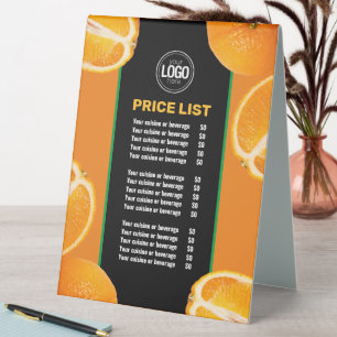 Plaque De Table Personnaliser l'entreprise   Orange Company
