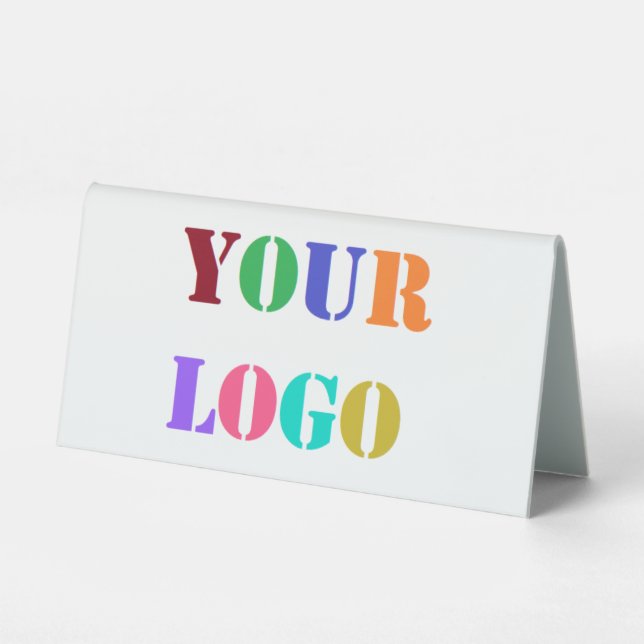 Plaque De Table Personnalisez votre logo Entreprise Table Tente (Recto)