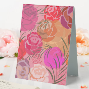 Plaque De Table Pink plants