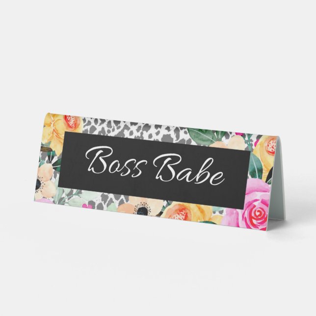 Plaque De Table Plaque signalétique et panneau de bureau pour peti (Recto)