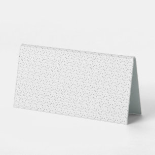 Plaque De Table Point, Nickel Gris