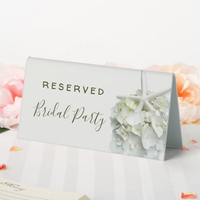 Plaque De Table Poisson-étoile blanche Mariage de réserve de fleur (In SItu (Mariage))