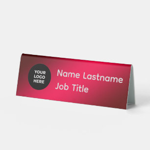 Plaque De Table Porte-nom de table personnalisé avec logo et nom