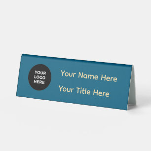 Plaque De Table Porte-nom de table personnalisé avec logo et texte