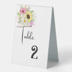Plaque De Table Porte-nombre de table de mariage Tent Panneau de