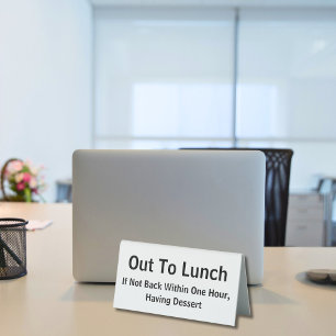 Plaque De Table Pour Déjeuner Drôle Entreprise