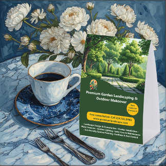 Plaque De Table Premium Garden Landscaping & Outdoor Makeover 