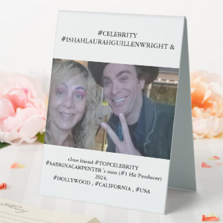 Plaque De Table #PRODUCER de #SABRINACARPENTER avec #LAURAHGUILLEN