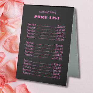 Plaque De Table Professionnel Simple Moderne Neon Rose Prix