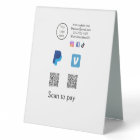 Q R code PayPal venmo scanner payer ajouter médias