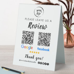 Plaque De Table Qr Code Google Commentaires Facebook Business Revi