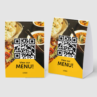 Plaque De Table qr code restaurant bar menu photo