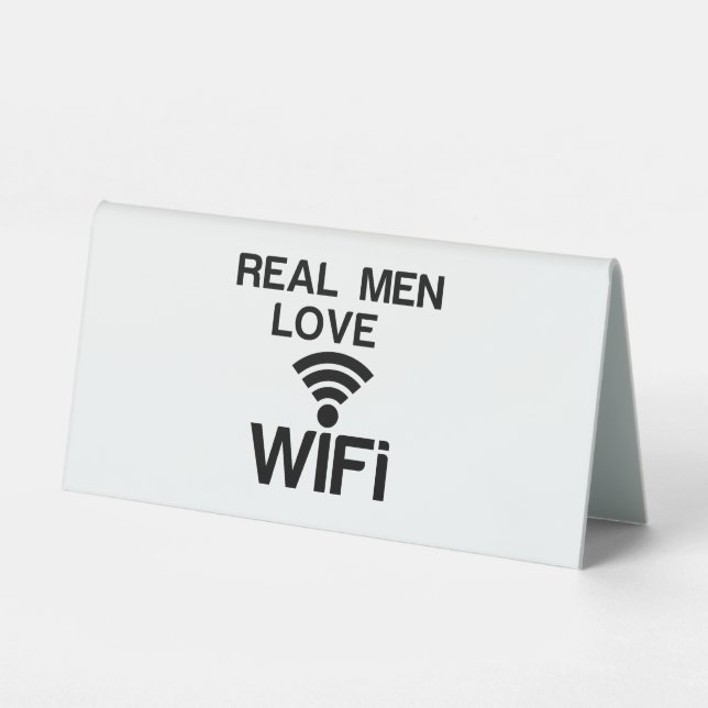 PLAQUE DE TABLE REAL MEN LOVE (Recto)