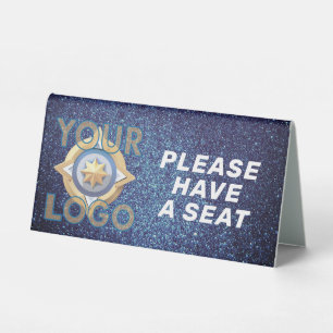 Plaque De Table Restaurant Cafe Custom Business Logo Professionnel