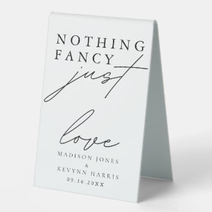 Plaque De Table Rien de Fantastique Juste un Mariage d'Amour