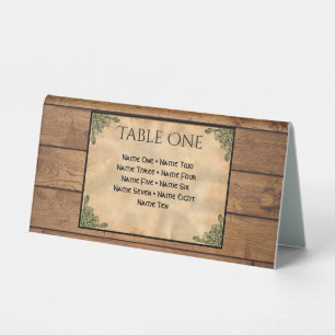 Plaque De Table Rose gothique Numéro de table rouge et noire