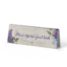 Rustic Wood Look Mariage Livre d'invité