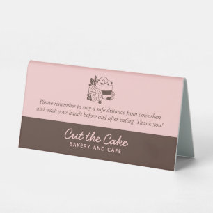 Plaque De Table Salle de repos des employés de la boulangerie avec