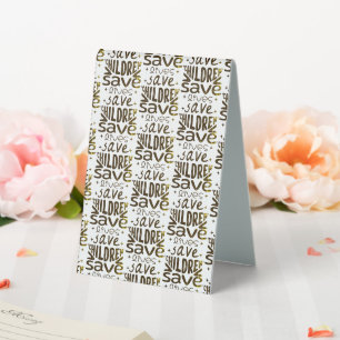 Plaque De Table Sauver les enfants, sauver des vies