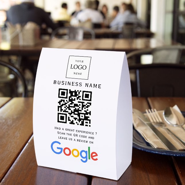 Plaque De Table Scan de site Web des avis Google Logo d'entreprise (Insitu (restaurant))