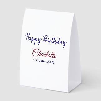 Plaque De Table SIMPLE MINIMAL.CUTIE ADD NAME BABY happy birthday 