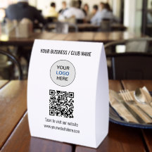 Simple site Web Logo Code QR Papier Chevalet de Ta