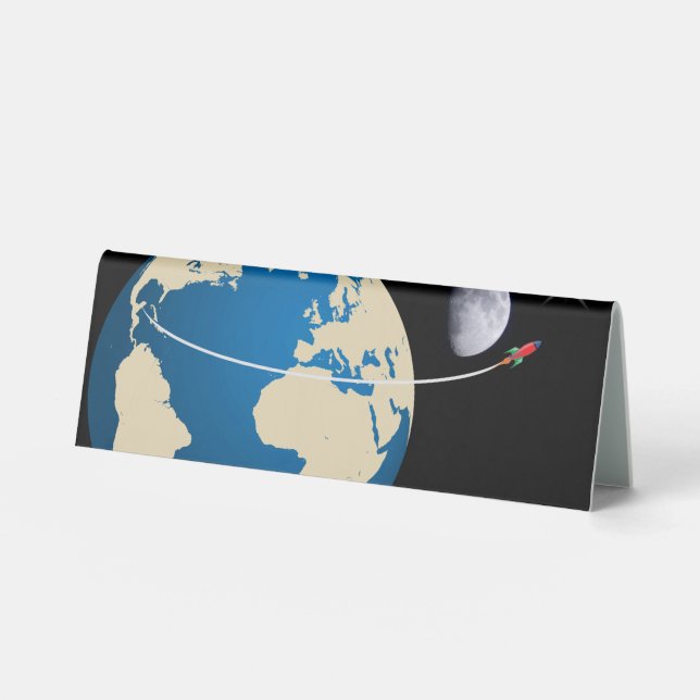 Plaque De Table Space rocket (Recto)